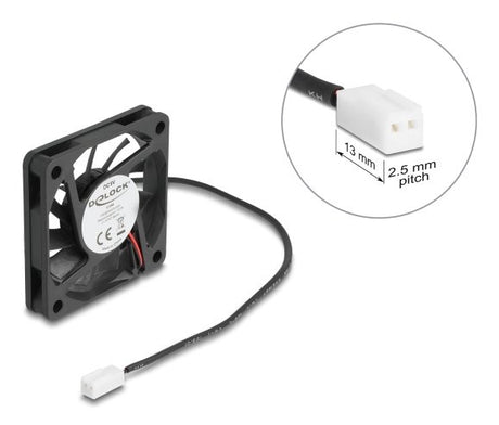 EAN 4043619672882 - DeLOCK 67288 sistema de refrigeración para ordenador Carcasa del ordenador Ventilador 6 cm Negro 1 pieza( imagen 3