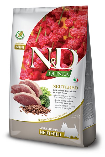 EAN 8010276038630 - Farmina Pet Food N&D Quinoa 2,5 kg Adulto Pato imagen 1