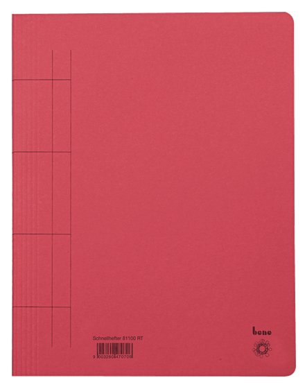 Bene Carpeta De Anillas Din A4 Cartón Rojo