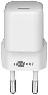 Goobay 59716 Cargador Rápido Usb-C Pd Gan Nano (30 W), Blanco