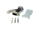 Roline Db9 Stecker-Rj45 Buchse 8p 8c 8ltg., Silberfarben
