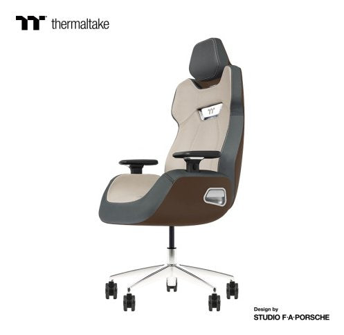Thermaltake Argent E700 Mocha Mousse & Slate Gray Crayon Real Leather Chair