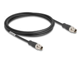 Delock 80864 Cable M12 Codificado X 8 Pin Macho A Macho Pvc 2 M