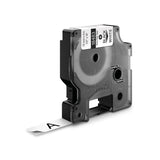 Dymo Rhino Cinta De Etiquetas Industrial Adhesiva Id1-12, Negro Sobre Blanco De 12mmx5,5m, Polyester (S0718210)