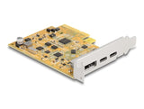 Delock 90161 Tarjeta Pci Express X4 A 1 X Usb Type-C 10 Gbps Externo Hembra + 1 X Usb Type-C 10 Gbps Externo (Modo Dp Alt) Hembra