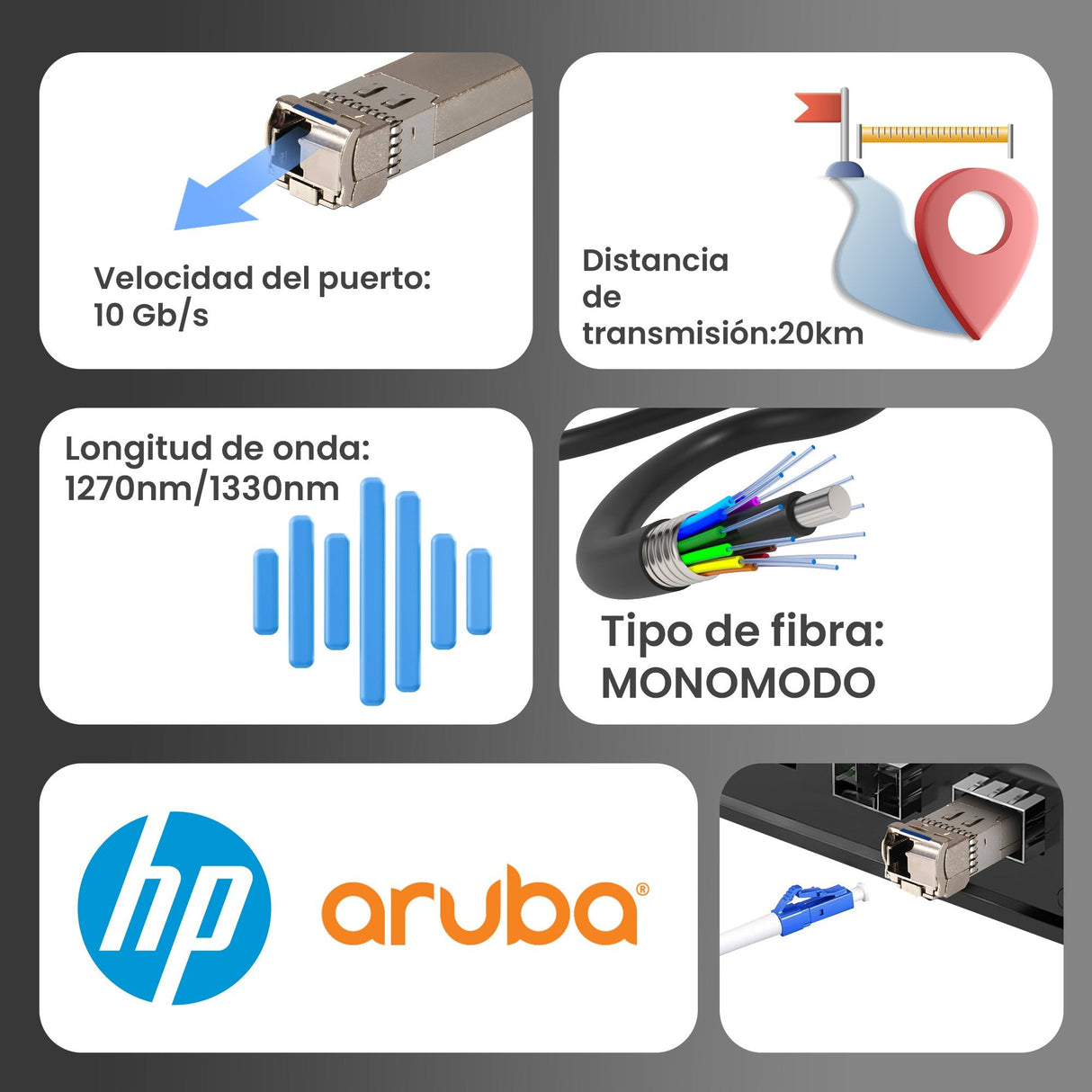 Extralink Sfp+ 10g Wdm 1270/1330nm Sm 20km - Pair (Dedicated To Hp/Aruba)