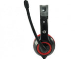 Conceptronic Auriculares Diadema+Microfono Cchatstaru2r Rojo Compatible Con Voip Alimentacion Usb Ca