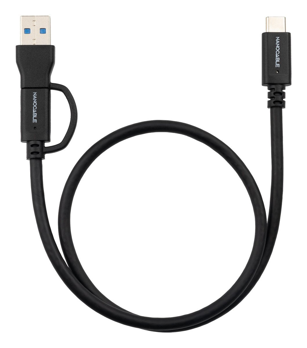 Cable Usb-C+Usb-A/M-Usb-C/M 3.2 Gen2  60w 4k 2m