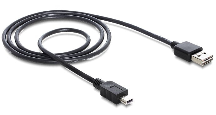 Delock Cable Easy-Usb 2.0 Tipo-A Macho> Usb 2.0 Tipo Mini-B Macho 3 M Negro