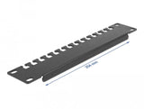 Delock 10? Cableabfangschiene 1 He Schwarz