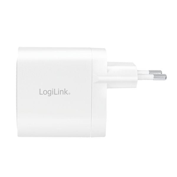 Cargador Logilink 2xusb-C 40 W Blanco