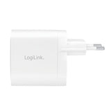 Cargador Logilink 2xusb-C 40 W Blanco