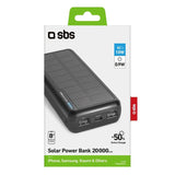 Batería Externa Sbs Ttbb20000sk  Ión De Litio 20000 Mah Negro
