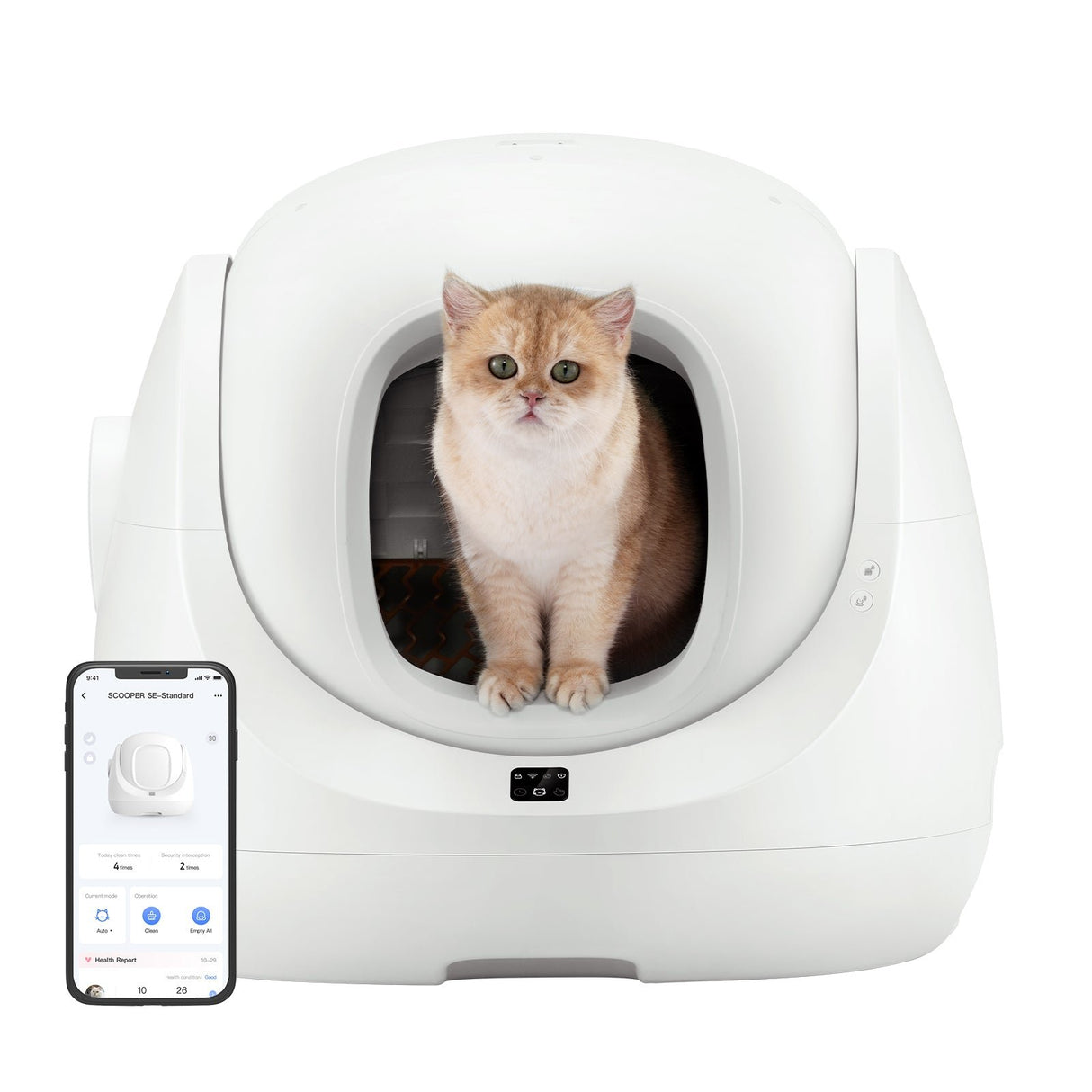 EAN 6972884750842 - Petoneer CL96961 bandeja higiénica para perro y gato Caja de arena con cubierta Blanco imagen 2