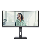 Monitor Aoc 86 0cm 34" Cu34p3cv 21:09 Hdmi+Dp+Usb-C Va Curved Retail