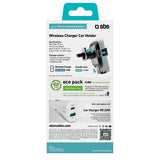 Soporte Universal Coche Sbs Airvent Clip Carga Inalambrica Y Orientable Negro