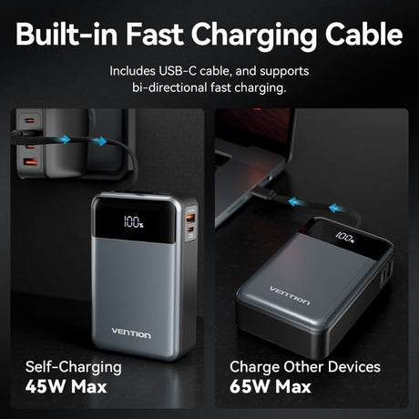 EAN 6922794788848 - Vention FHYB0 batería externa 20000 mAh Negro imagen 4