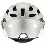 Casco De Ciclismo Uvex Finale Con Visera, Talla 56-61 Cm, Color Arena/Blanco Mate.