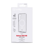 Celly Gelskinmag1032 Funda Para Samsung Galaxy S23 5g/ S23 5g Enterprise Edition (6.1") Transparente, Blanco