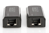Digitus Ds-55203 Extensor Hdmi Transmisor Y Receptor De Red Negro