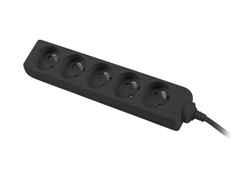 EAN 5901969414899 - Lanberg PS0-05E-0300-BK base múltiple 3 m 5 salidas AC Interior Negro imagen 3