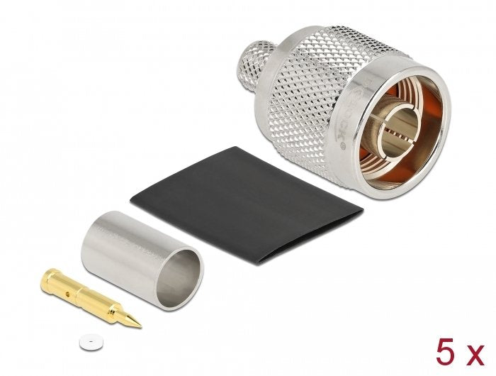 Delock N Stecker Zum Crimpen Lmr 300 Mit Passendem Schrumpfschlauch