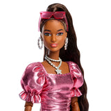 Mattel Barbie Deluxe Style Im Rosa Metallic Outfit Jfp41