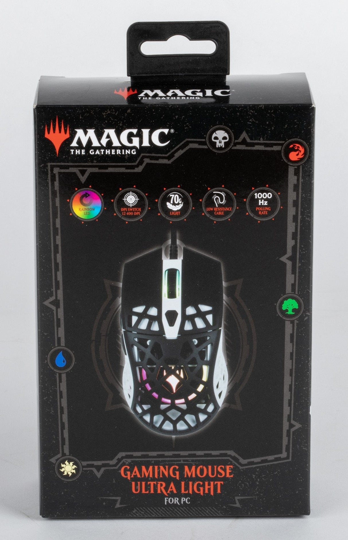 Ratón Gaming Konix Magic The Gathering Ultra Light 10.000dpi  1000hz Led