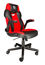 Talius Silla Crab Gaming Negr/Roja, Brazos Fijos, Butterfly, Base Metal, Ruedas 60mm Nylon, Gas C