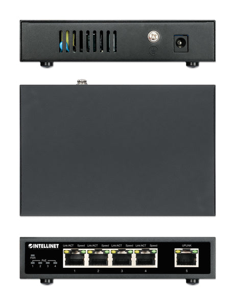 EAN 0766623561839 - Intellinet 561839 switch Gigabit Ethernet (10/100/1000) Energía sobre Ethernet (PoE) Negro imagen 6
