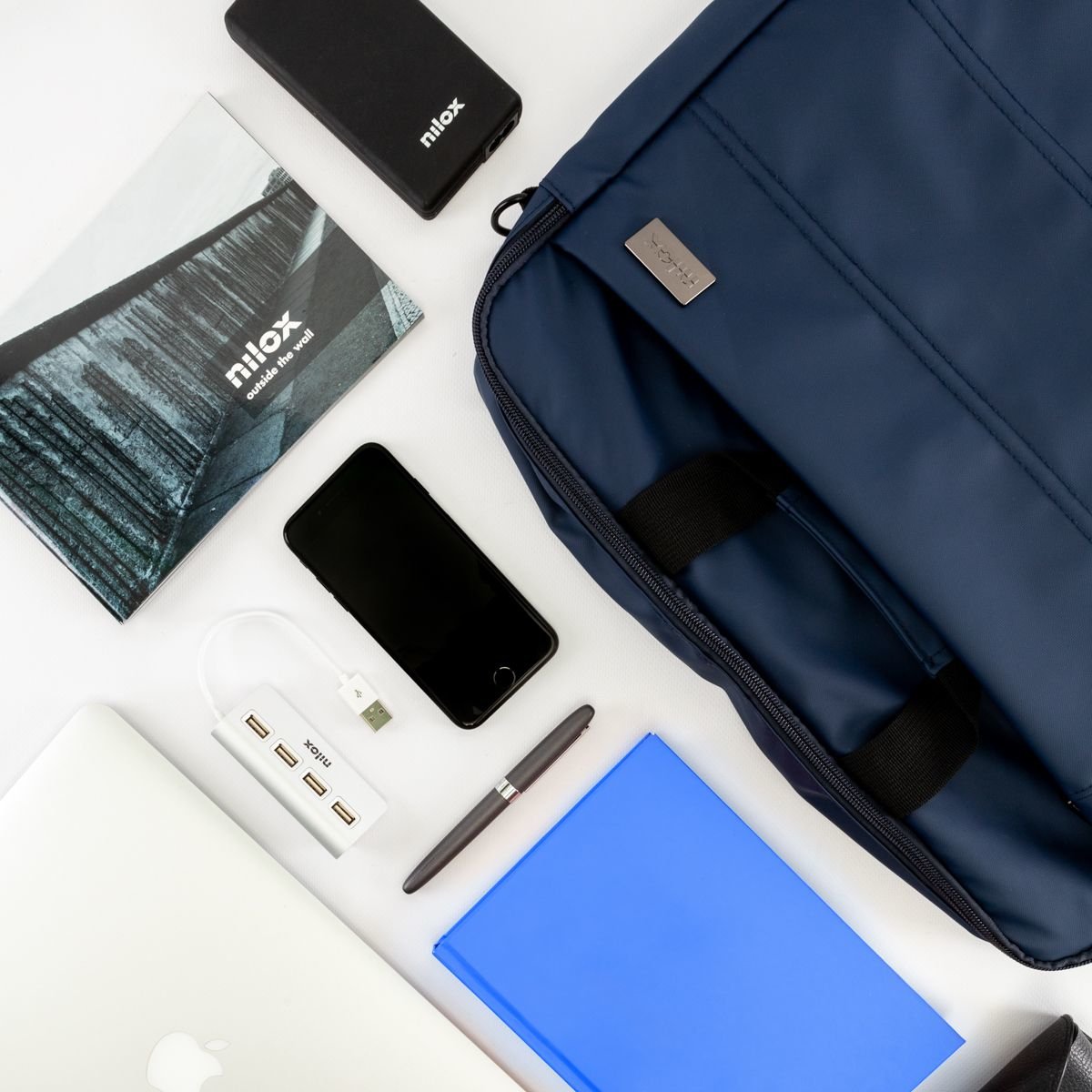 Maletin Para Porátil Nilox Style 15,6" Azul