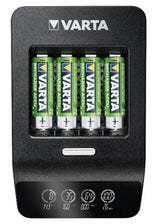 Varta Lcd Ultra Fast Cargador + 4  Pilas Recargables 2100 Mah Aa + 12v