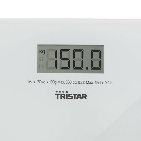 EAN 8713016024190 - Tristar WG-2419 báscula de baño Plaza Transparente, Blanco Báscula personal electrónica imagen 4