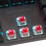 Teclado Italiano Mars Gaming Mk422 Negro Mecánico Gaming Rgb Antighosting Switch Mecánico Azul