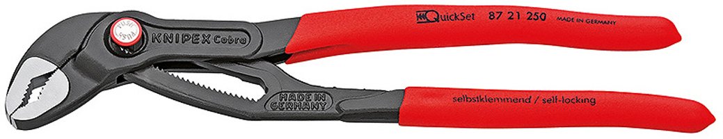Knipex Cobra Quickset Alicates Para Tuberías/Bombas De Agua 87 21 250