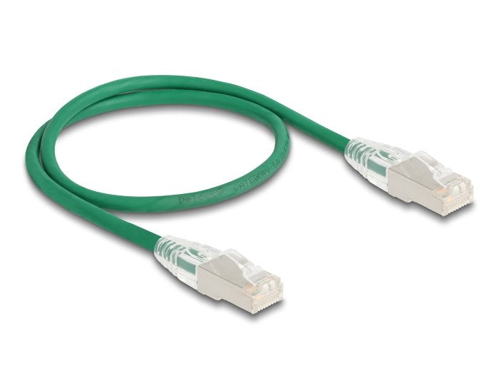 Delock Rj45 Cable De Red Cat.6a Macho A Macho U/Ftp Slim 0,5 M Verde