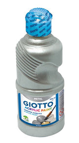 Giotto Témpera Acrílica Botella 250ml Plata