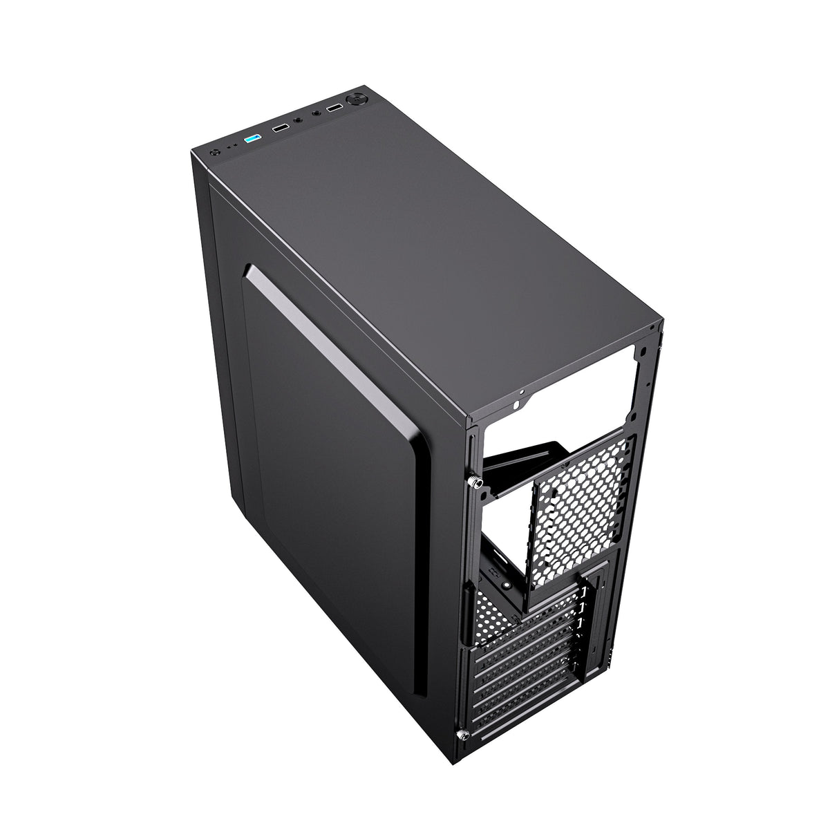 Caja Pc Gembird Ccc-Fc-M100b Gaming Fornax M100b, Ventiladores Azules