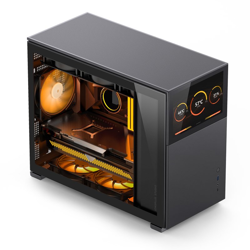 Jonsbo D31 Screen Micro-Atx Gehäuse, Temperojo Glass - Negro
