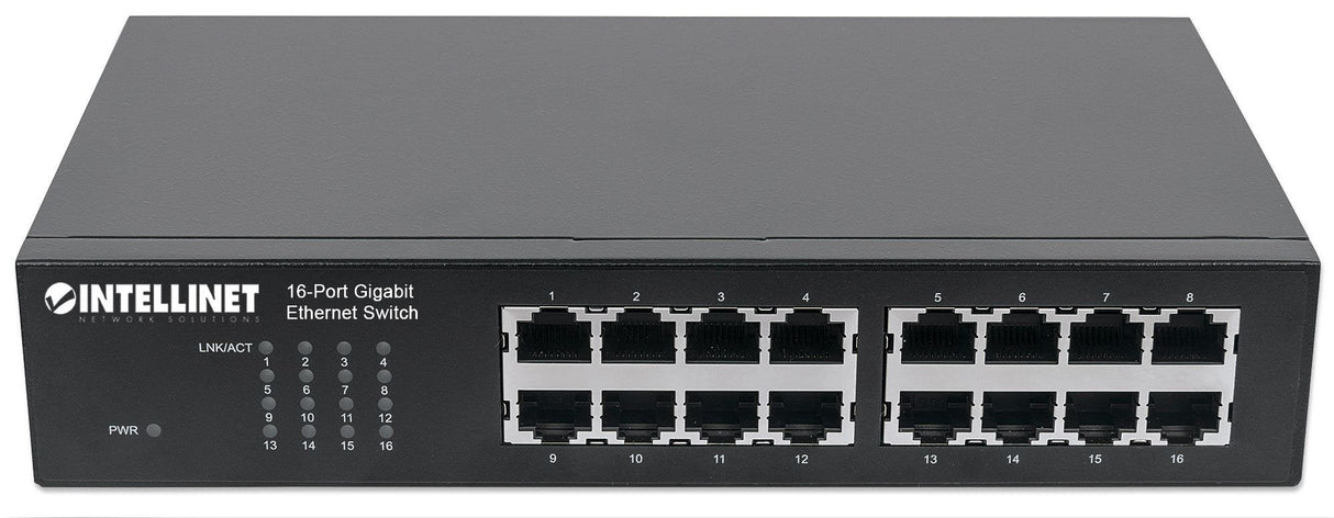 EAN 0766623561068 - Intellinet 561068 switch No administrado L2 Gigabit Ethernet (10/100/1000) 1U Negro imagen 3
