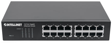 EAN 0766623561068 - Intellinet 561068 switch No administrado L2 Gigabit Ethernet (10/100/1000) 1U Negro imagen 3