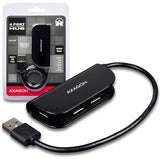 Axagon Hue-X4b Usb-A-Hub, 4x Usb 2.0 - 20 Cm, Negro