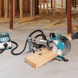 Tronzadora E Ingletadora Inalámbrica Makita Ls003gz01, 40 Voltios + Adaptador De Radio Azul, Bluetooth, Sin Batería Ni Cargador Ls003gz01