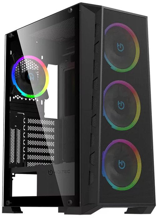 Caja Gaming Semitorre Hiditec Mh12 Metal Mesh