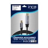 EAN 8681949010354 - Inca ITCD-02TX cable HDMI 2 m HDMI tipo A (Estándar) USB Tipo C Negro imagen 9