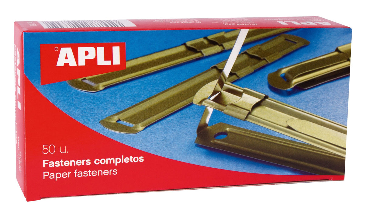 Apli Fasteners Metálicos Completo Dorado 50 Fastener