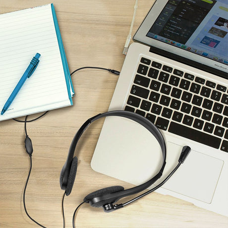 EAN 4052792064155 - LogiLink HS0055 auricular y casco Auriculares Alámbrico Diadema Música/uso diario Negro imagen 8