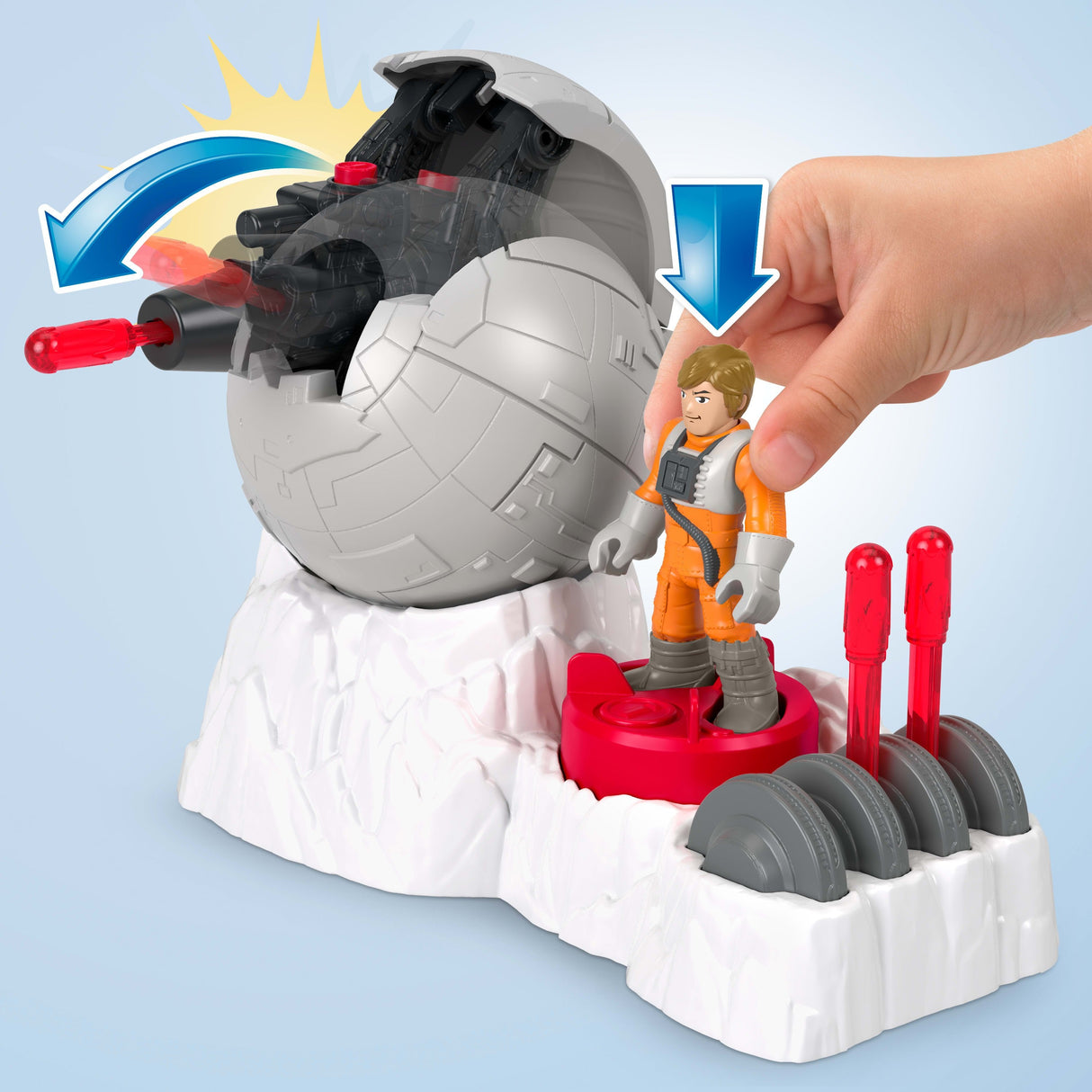 Figura De Juguete Imaginext Star Wars Rebel Base Cannon De Fisher-Price   Jcy29