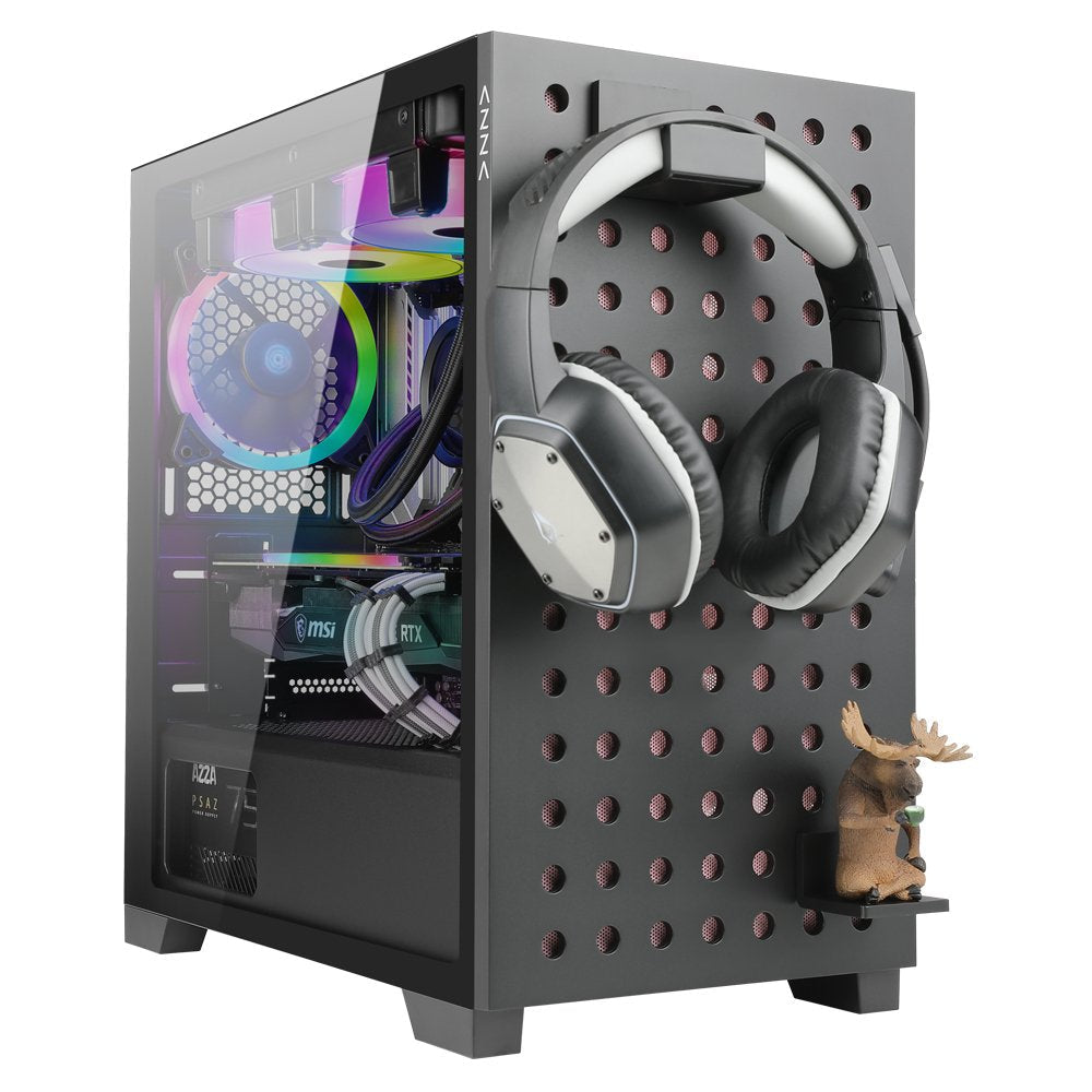 Caja Pc Azza Matx Elise 140 Tempered Glass Argb 2xusb3.0