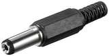 Conector Dc Macho  - Diametro 2.1 X 5.5 Mm Goobay